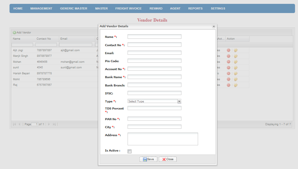 Logistic ERP Modules